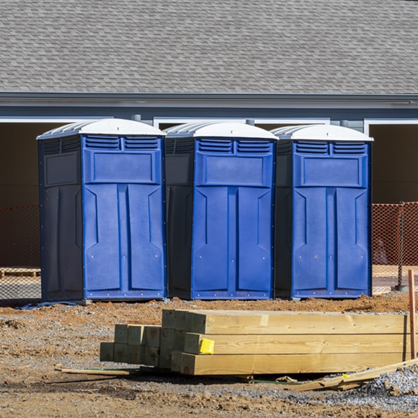 is there a specific order in which to place multiple portable toilets in Gladstone Illinois